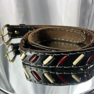 Hand crafted vintage leather belt